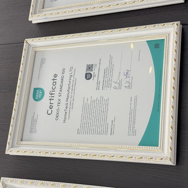 OEKO-TEX Standard 100 Certificate Home Teck